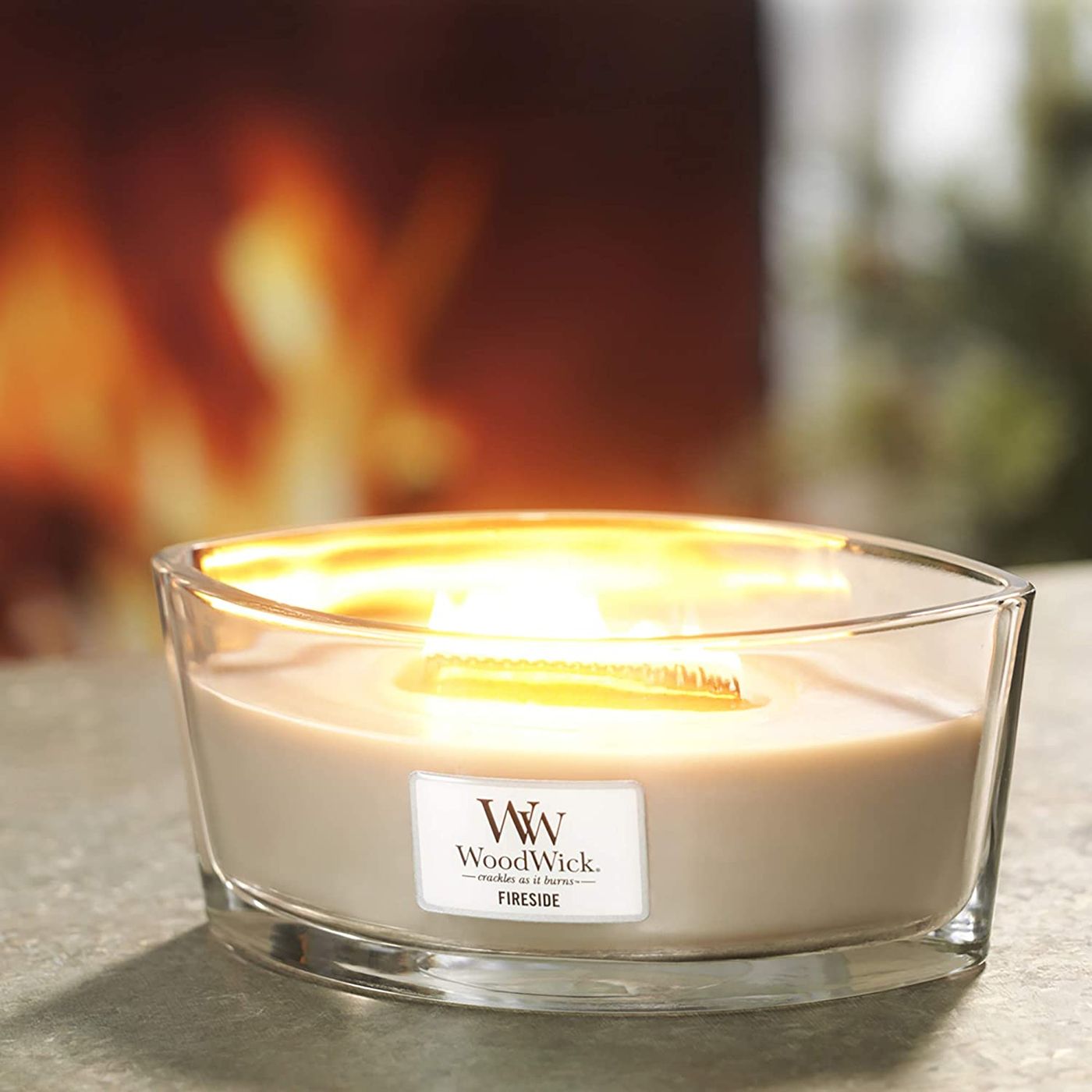 Bougie Ellipse au coin du feu